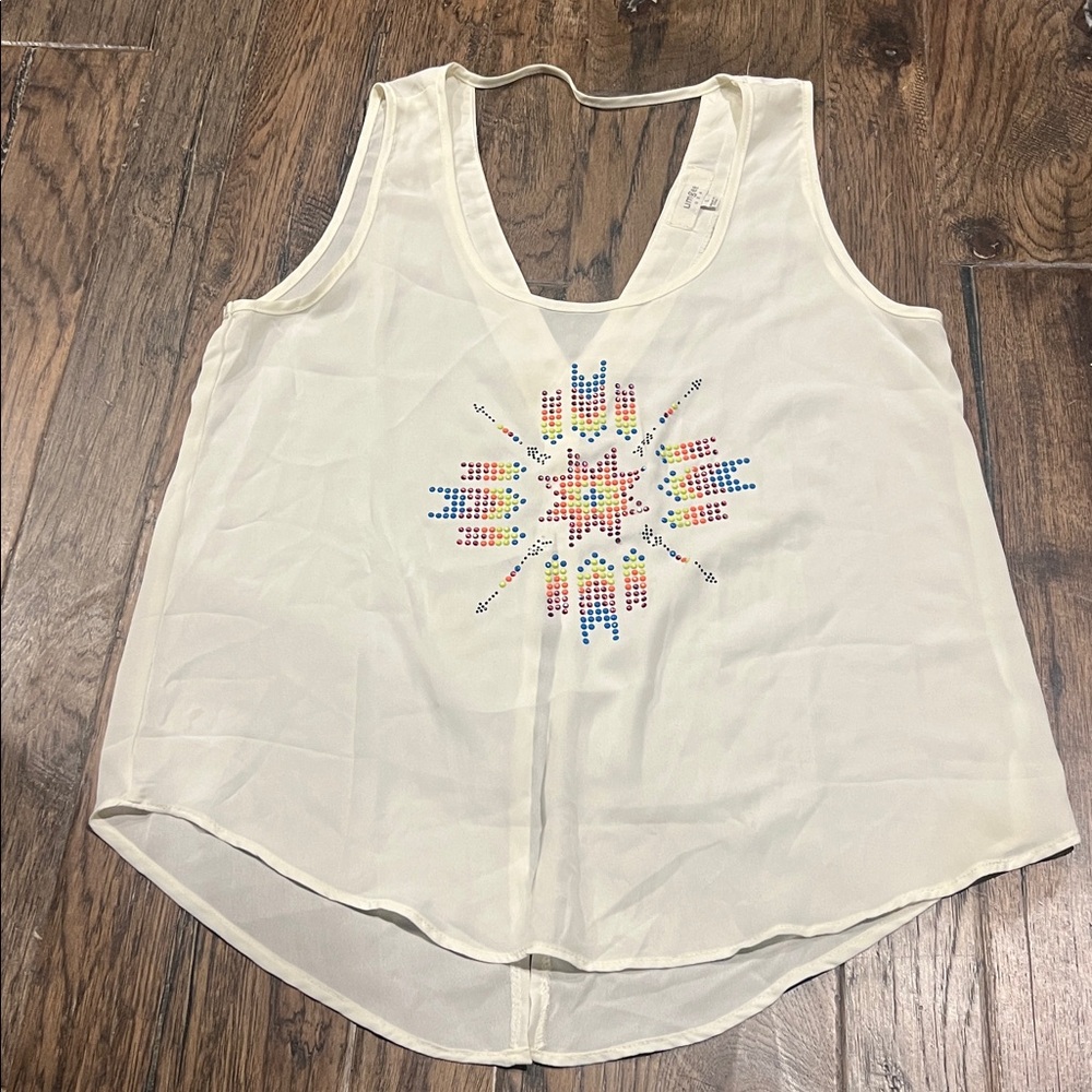 Umgee Cream Sleeveless Top